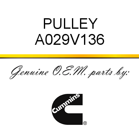 PULLEY A029V136
