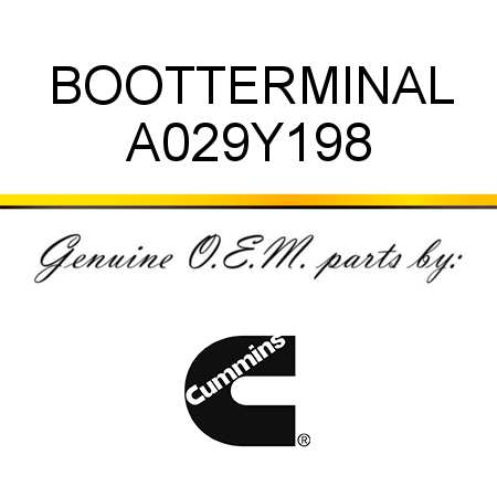BOOT,TERMINAL A029Y198