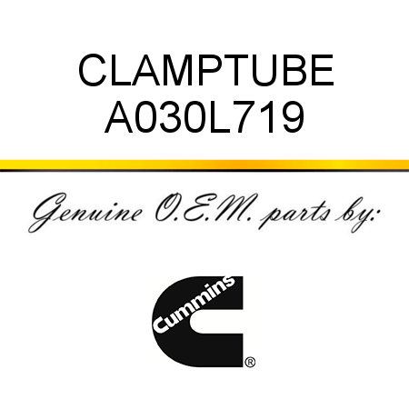 CLAMP,TUBE A030L719
