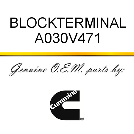 BLOCK,TERMINAL A030V471