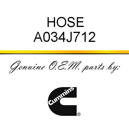 HOSE A034J712