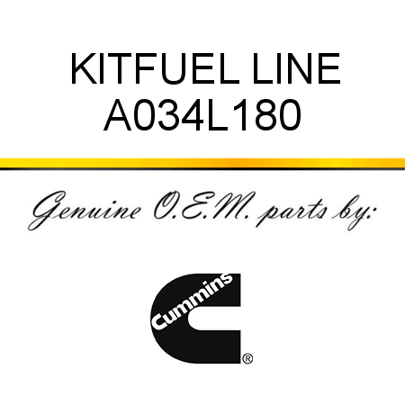 KIT,FUEL LINE A034L180