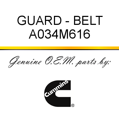 GUARD - BELT A034M616