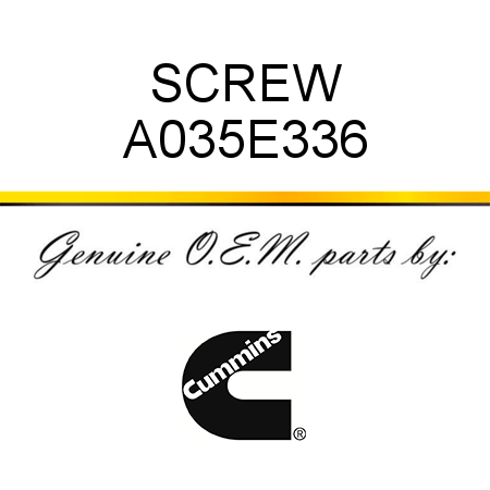 SCREW A035E336