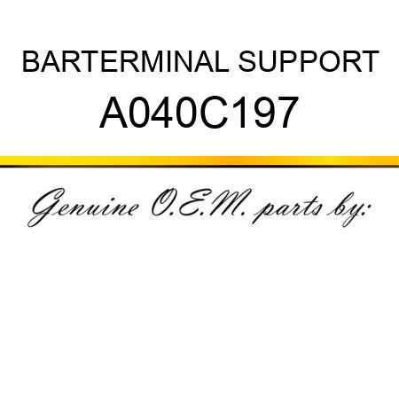 BAR,TERMINAL SUPPORT A040C197