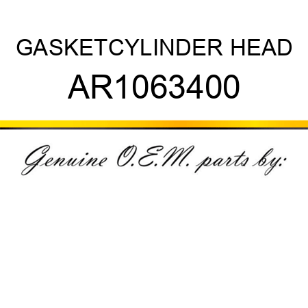 GASKET,CYLINDER HEAD AR1063400