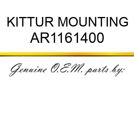 KIT,TUR MOUNTING AR1161400