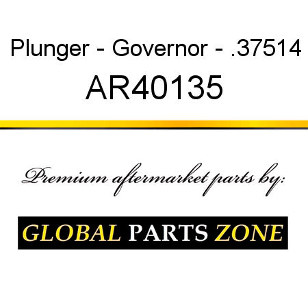 Plunger - Governor - .37514 AR40135