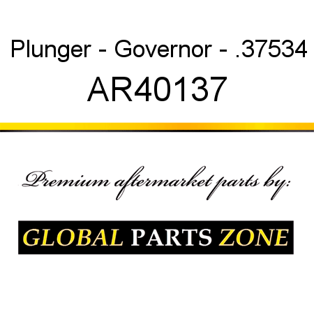 Plunger - Governor - .37534 AR40137