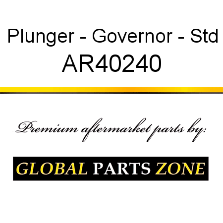 Plunger - Governor - Std AR40240