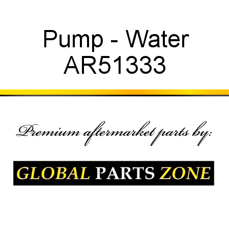 Pump - Water AR51333