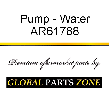 Pump - Water AR61788