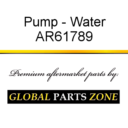 Pump - Water AR61789