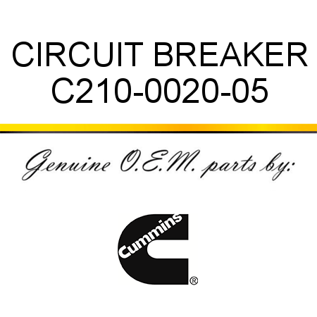CIRCUIT BREAKER C210-0020-05