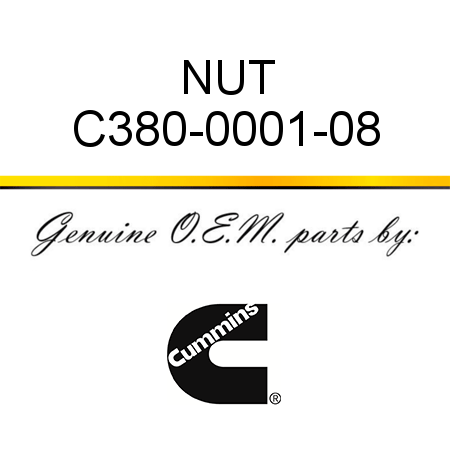 NUT C380-0001-08