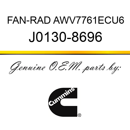 FAN-RAD AWV7761ECU6 J0130-8696