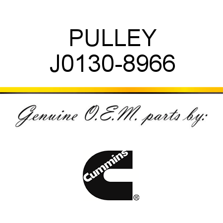 PULLEY J0130-8966