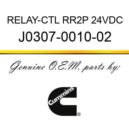 RELAY-CTL RR2P 24VDC J0307-0010-02