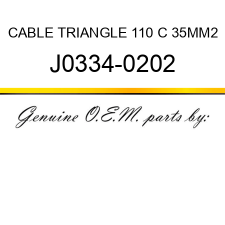 CABLE TRIANGLE 110 C 35MM2 J0334-0202