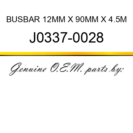 BUSBAR 12MM X 90MM X 4.5M J0337-0028