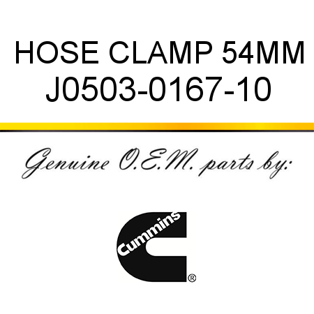 HOSE CLAMP 54MM J0503-0167-10