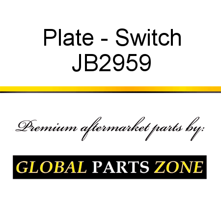 Plate - Switch JB2959