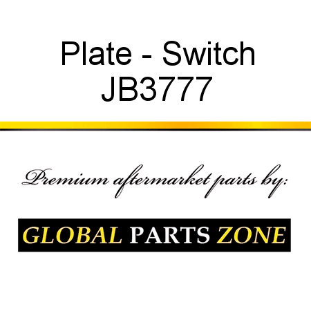 Plate - Switch JB3777