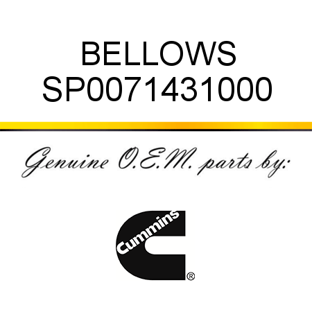 BELLOWS SP0071431000