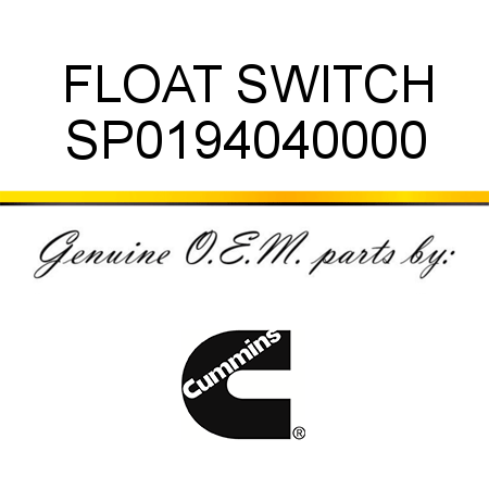 FLOAT SWITCH SP0194040000