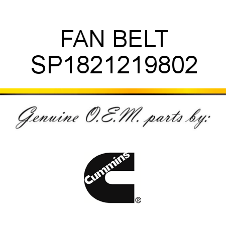 FAN BELT SP1821219802