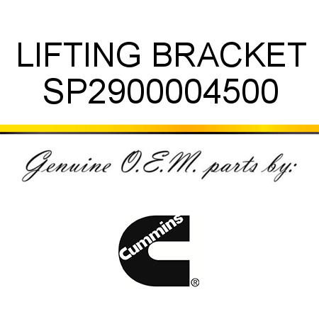 LIFTING BRACKET SP2900004500