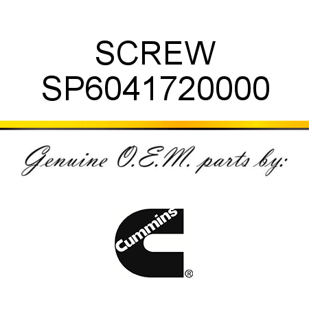 SCREW SP6041720000