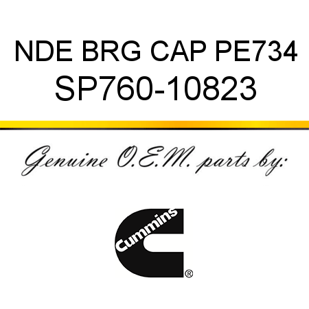 NDE BRG CAP PE734 SP760-10823