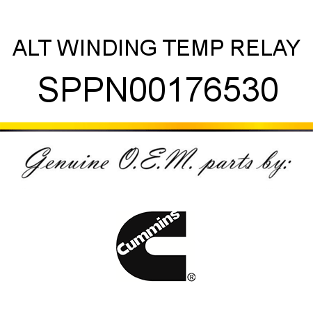 ALT WINDING TEMP RELAY SPPN00176530