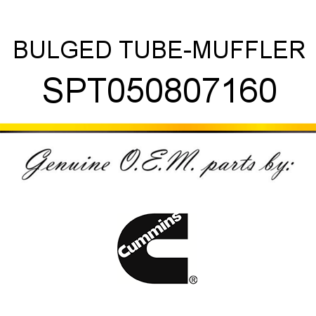 BULGED TUBE-MUFFLER SPT050807160