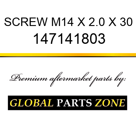 SCREW, M14 X 2.0 X 30 147141803