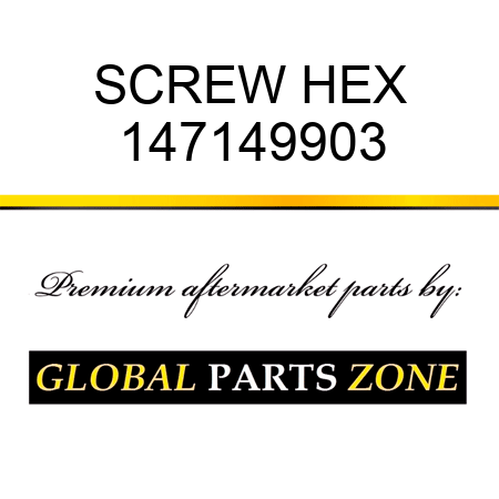 SCREW, HEX 147149903