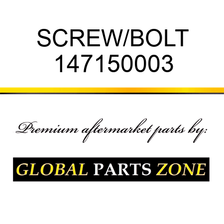 SCREW/BOLT 147150003