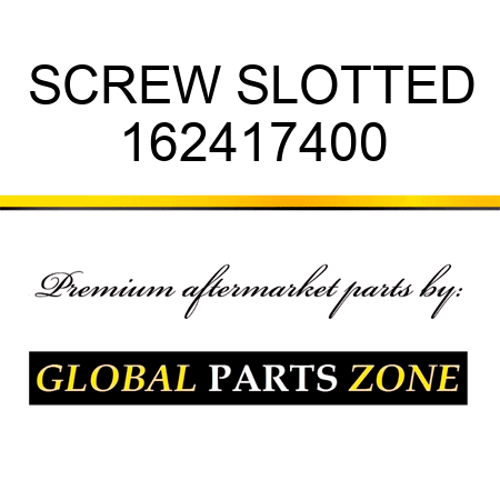 SCREW, SLOTTED 162417400