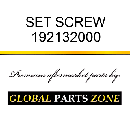 SET SCREW 192132000