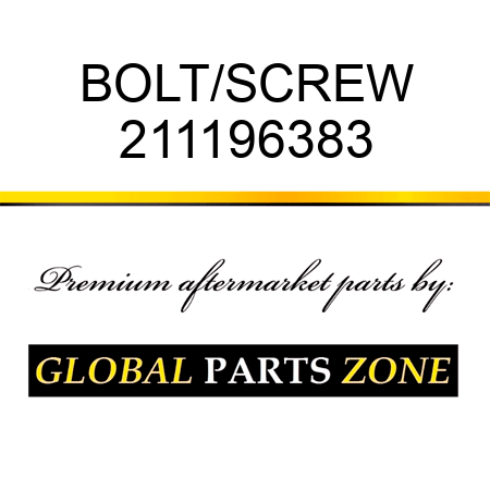 BOLT/SCREW 211196383