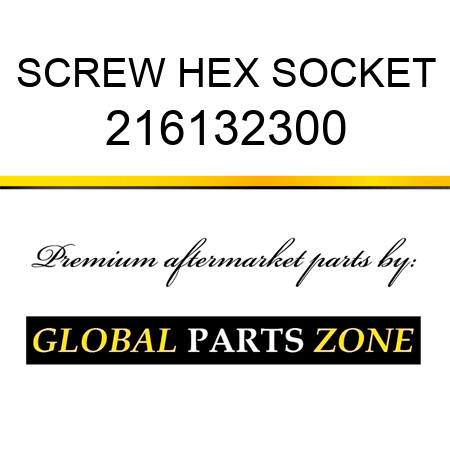 SCREW, HEX SOCKET 216132300