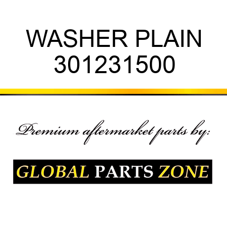 WASHER, PLAIN 301231500