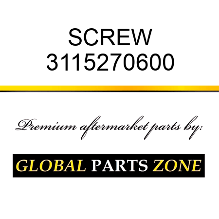 SCREW 3115270600