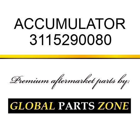 ACCUMULATOR 3115290080