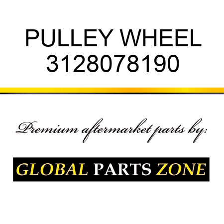 PULLEY WHEEL 3128078190