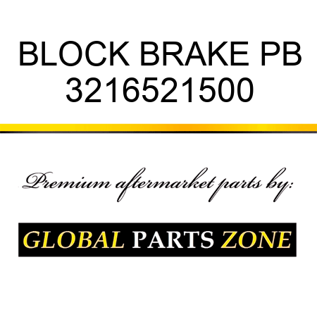 BLOCK, BRAKE PB 3216521500