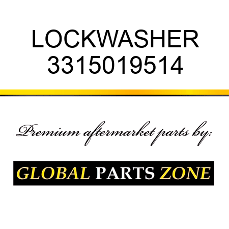 LOCKWASHER 3315019514