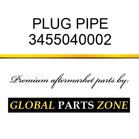 PLUG, PIPE 3455040002