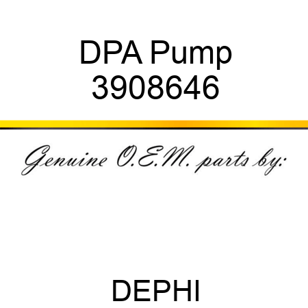 DPA Pump 3908646